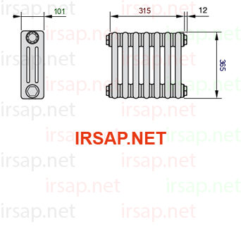Радиатор IRSAP Tesi 30365/7 T23 CL 01